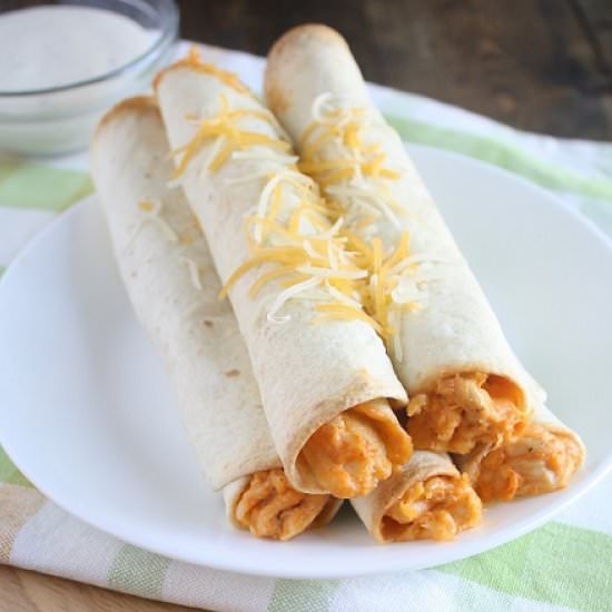 Buffalo Chicken Taquitos