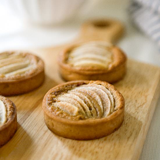 Browned Butter Pear Walnut Tarts
