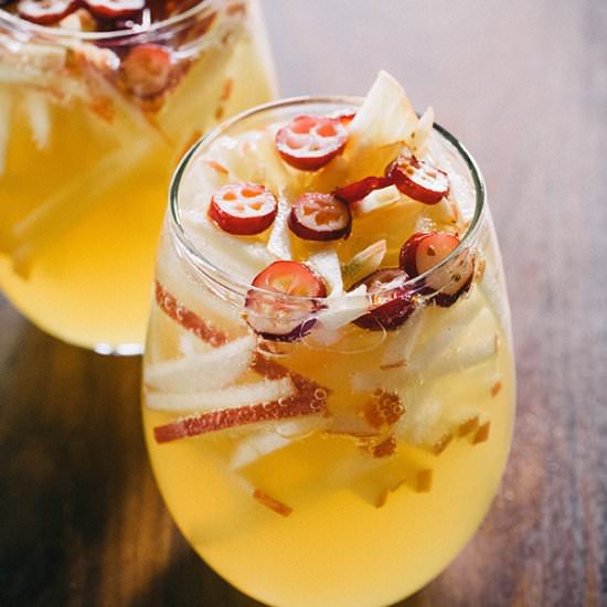 sparkling apple cider sangria