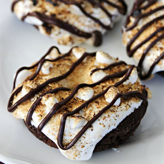 S’Mores Chocolate Donuts