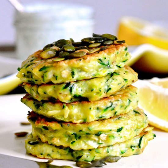 Zucchini Pancakes with Dill