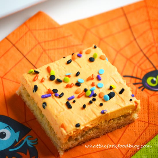 Soft Frosted Sugar Cookie Bars