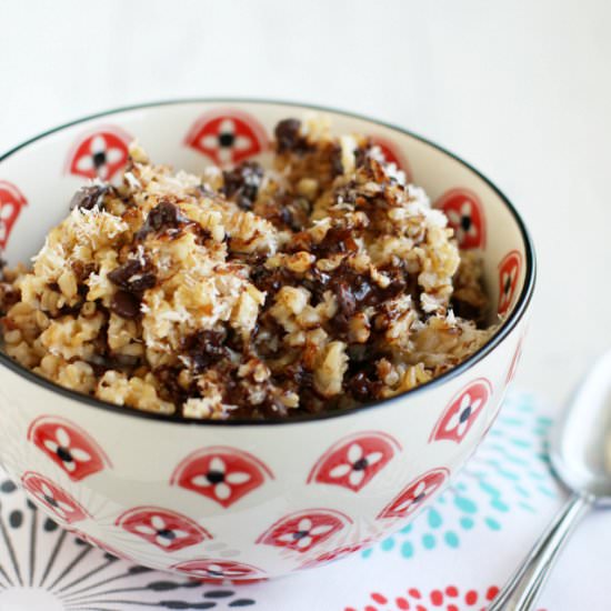 Coconut Chocolate Chip Oatmeal