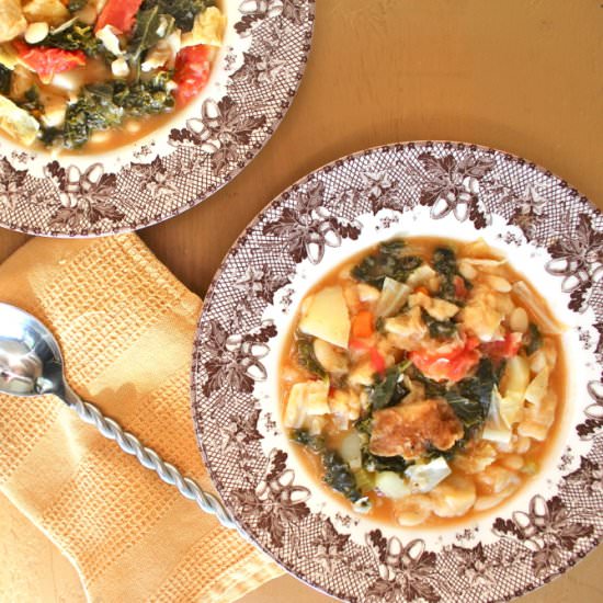 Ribollita-Tuscan Bread Soup