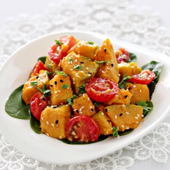 Miso Pumpkin Salad