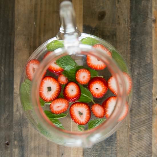 Strawberry Mint Infused Water