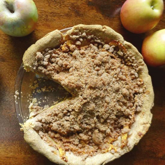 Vegan Pumpkin-Spiced Apple Crumb