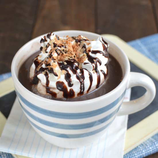 Almond Joy Hot Chocolate