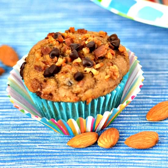 Banana Nut Muffins with Bacon