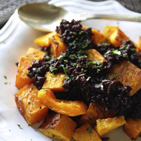 Butternut Squash & Black Rice