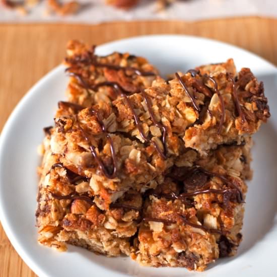 Chocolate Coconut Granola Bars
