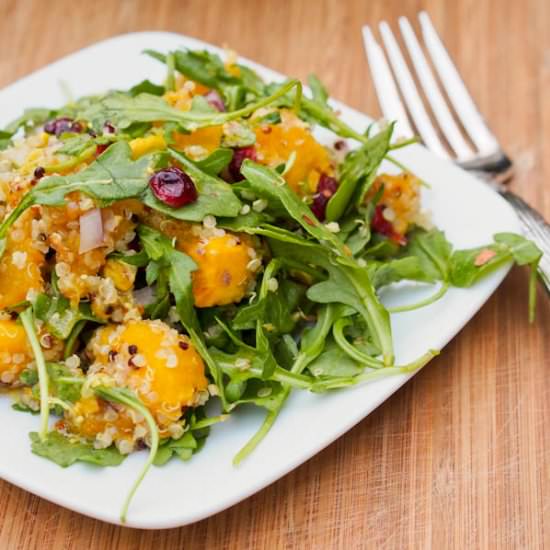 Vegan Acorn Squash Quinoa Salad