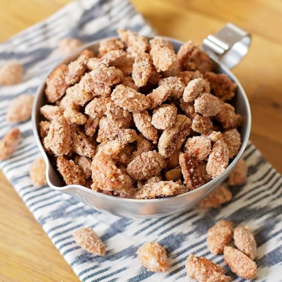 Pumpkin Spice Candied Almonds
