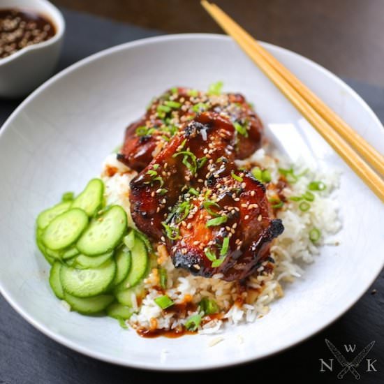 Baked Chicken with Honey and Soy