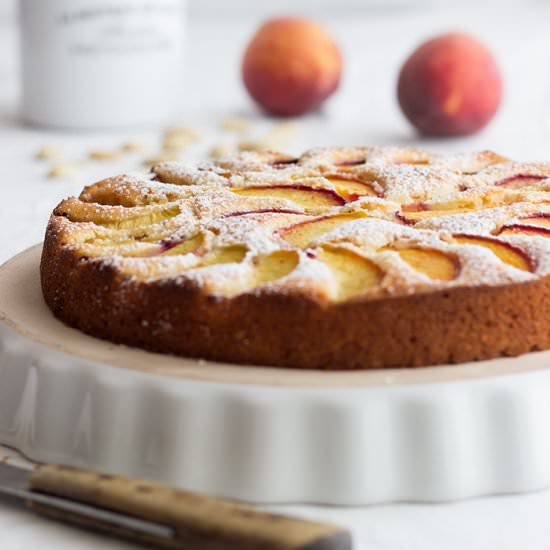 Lemony Peach Cake