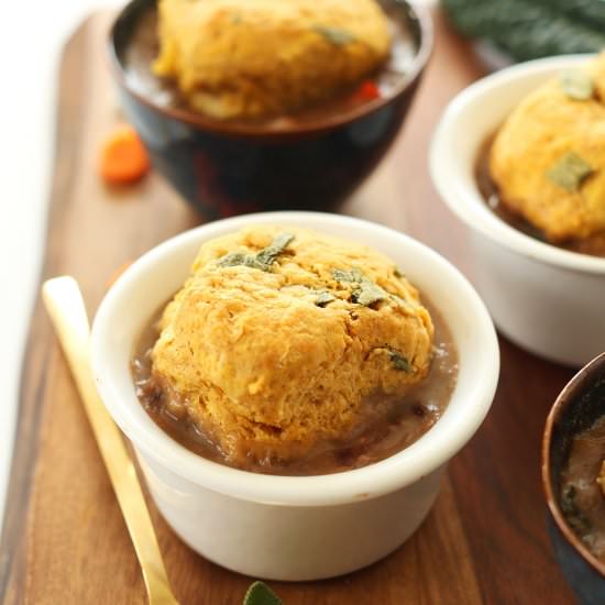 1-Hour Vegan Fall Pot Pies