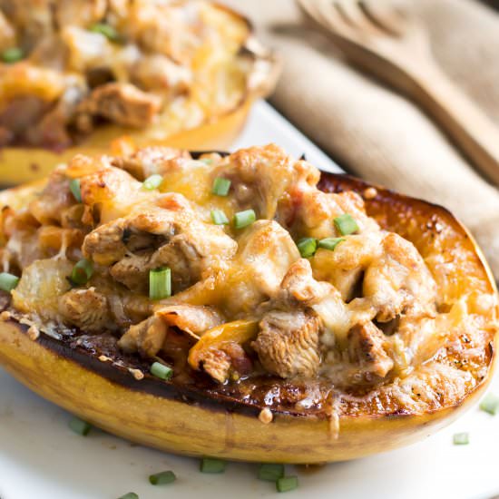 Fajita Spaghetti Squash Bowls