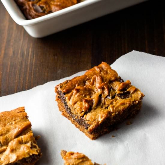Peanut Butter Chocolate Chunk Bars
