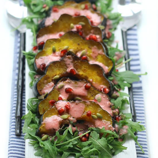 Maple Roasted Acorn Squash Salad