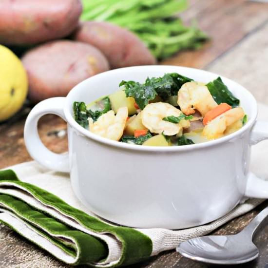 Shrimp and Kale Chowder
