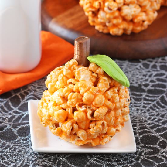 Pumpkin Popcorn Balls