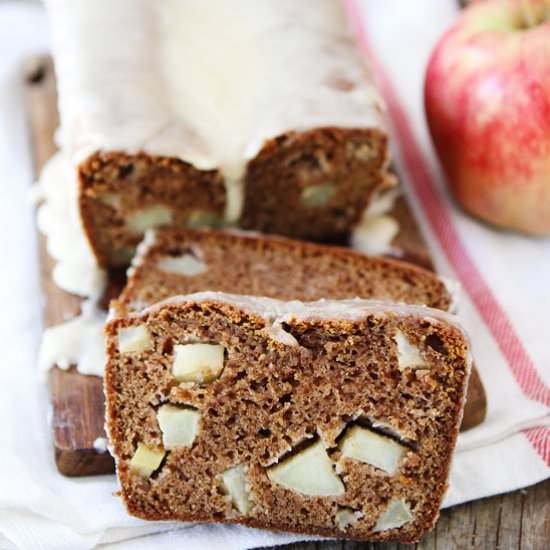 Apple Bread with Brown Butter Glaze