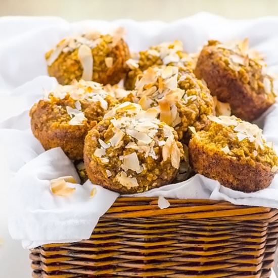 Pumpkin Coconut Oatmeal Cups