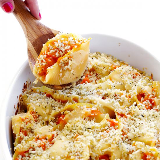 Butternut Alfredo Stuffed Shells