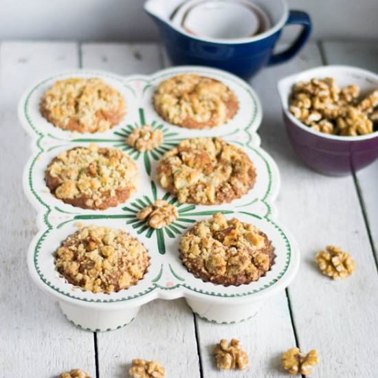 Walnut Apple Muffins