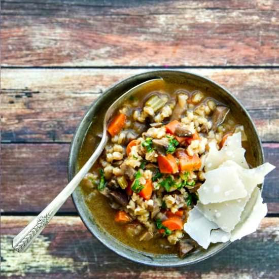 Three Mushroom Barley Soup