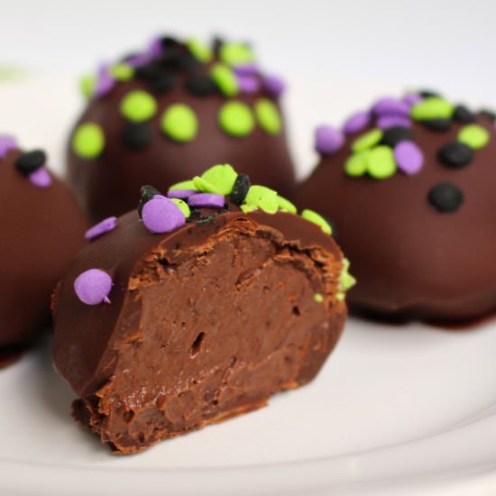 Brownie Batter Protein Truffles
