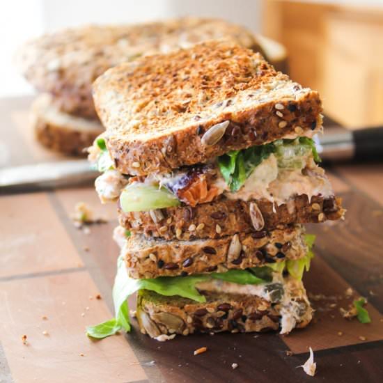 SMOKED SALMON SALAD SANDWICH