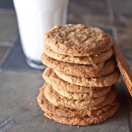 Egg-less Peanut Butter Cookies