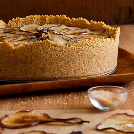 Maple Cheesecake with Pears