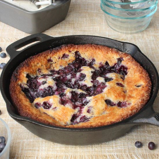 Lazy Day Blueberry Cobbler