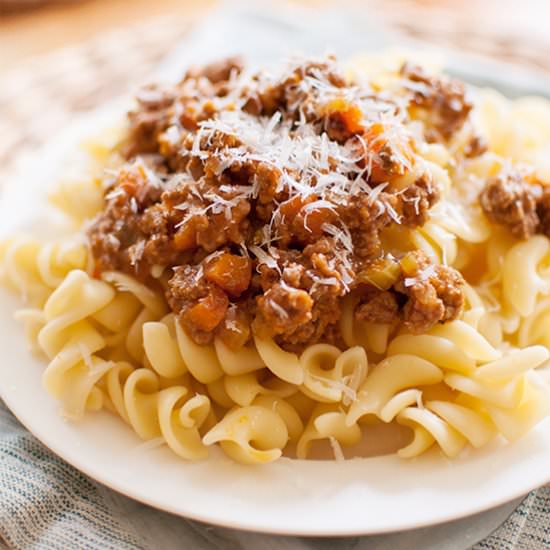 Homemade Bolognese Pasta Sauce