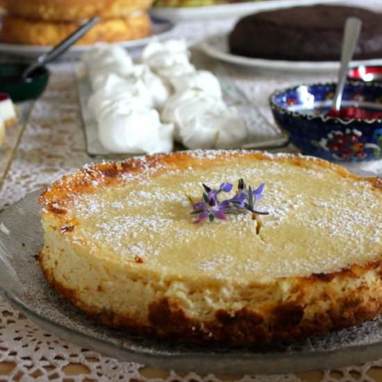 GF Baked Lemon Cheesecake