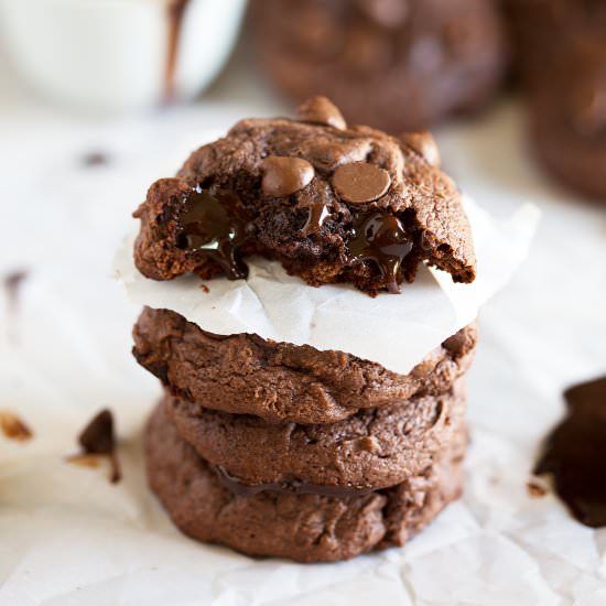 Hot Fudge Cookies