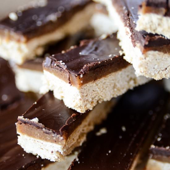 Healthy Twix Bars