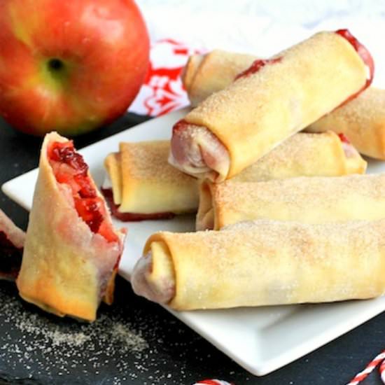 Cranberry-apple Pie Spring Rolls