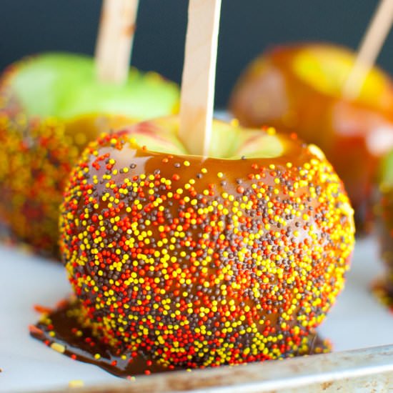 Vegan Coconut Caramel Apples