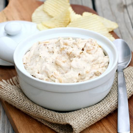 Pan Fried Onion Dip