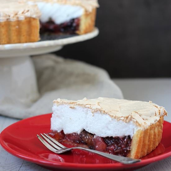 Plum and Apple Tart