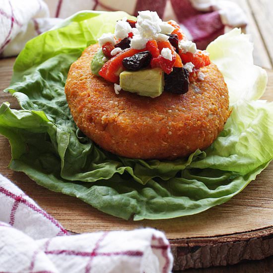 Sweet Potato Quinoa Veggie Burger