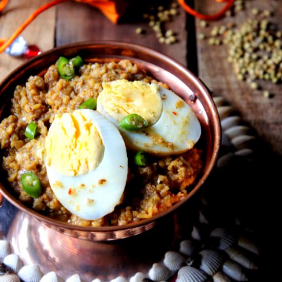 Egg and Lentil Curry
