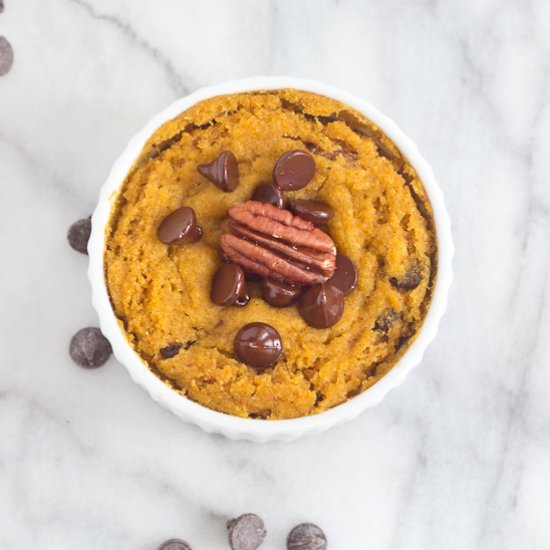 Single-Serve Pumpkin Chocolate Cake