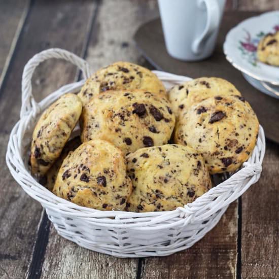 Scones with Chocolate