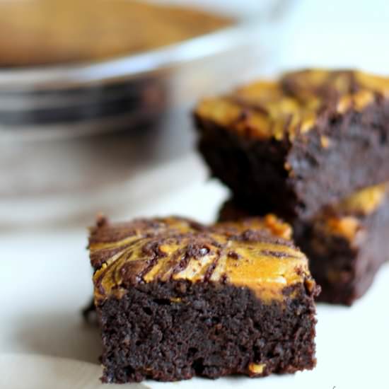Pumpkin Swirl Brownies