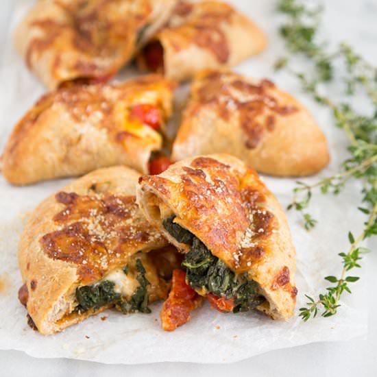 Chicken Sausage and Spinach Calzone