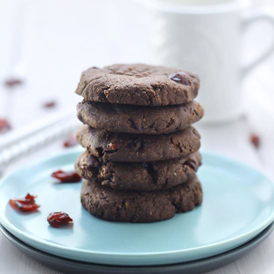 Chocolate Cranberry Cookies